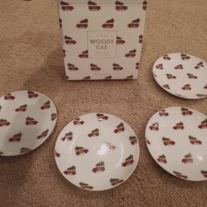 Pottery Barn Woody Car Appetizer Plates